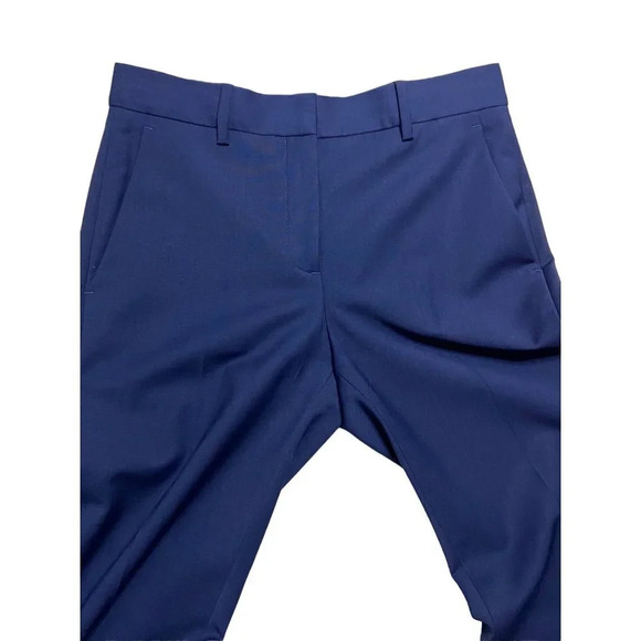 Theory Jotsna Continuous Wool Blend Blue Pants-sz 00 - Picture 7 of 10